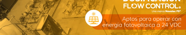 Aptos para operar con energía fotovoltaica a 24 VDC