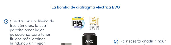 ARO® cuenta con una bomba de diafragma electríca que ganó el premio de la industria de bombas 2023